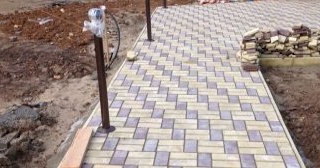 Укладка тротуарной плитки под ключ в Челябинске в октябре
